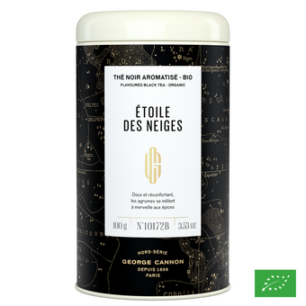 ÉTOILE DES NEIGES - Thé noir aromatisé agrumes, épices - Bio