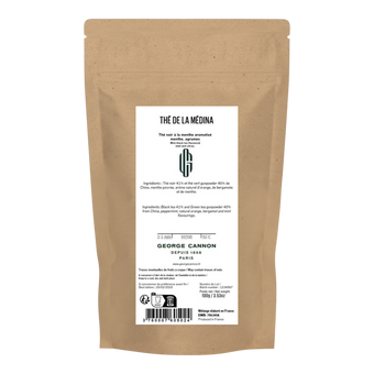 THÉ DE LA MEDINA - Thé noir à la menthe menthe aromatisée, agrumes