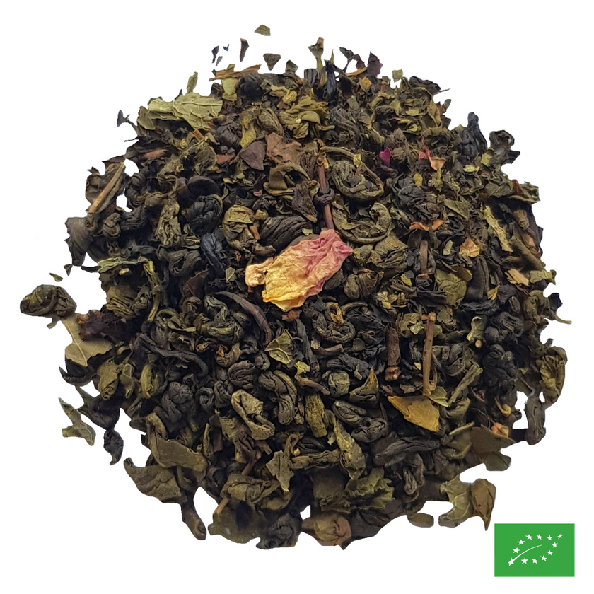 SIDI KAOUKI - Thé vert à la menthe aromatisé fleur d'oranger, rose - Bio