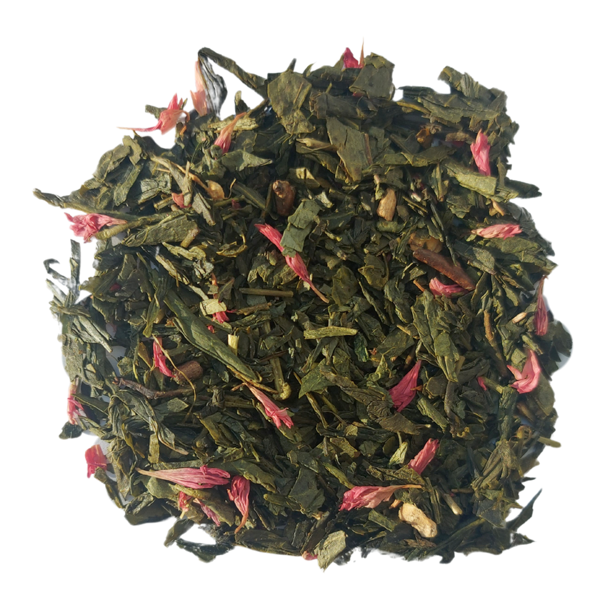 JADE IMPÉRIAL - Thé vert aromatisé goyave, gingembre, rhubarbe