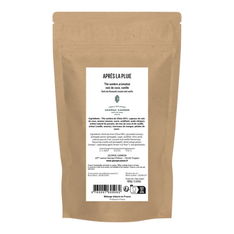 APRÈS LA PLUIE - Thé sombre aromatisé noix de coco, vanille