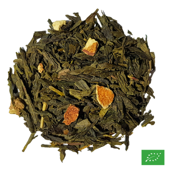 VOYAGE À TOKYO - Thé vert aromatisé agrumes, gingembre - Bio