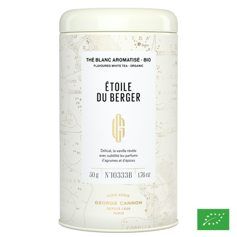 ÉTOILE DU BERGER - Thé blanc aux épices aromatisé vanille, agrumes - Bio