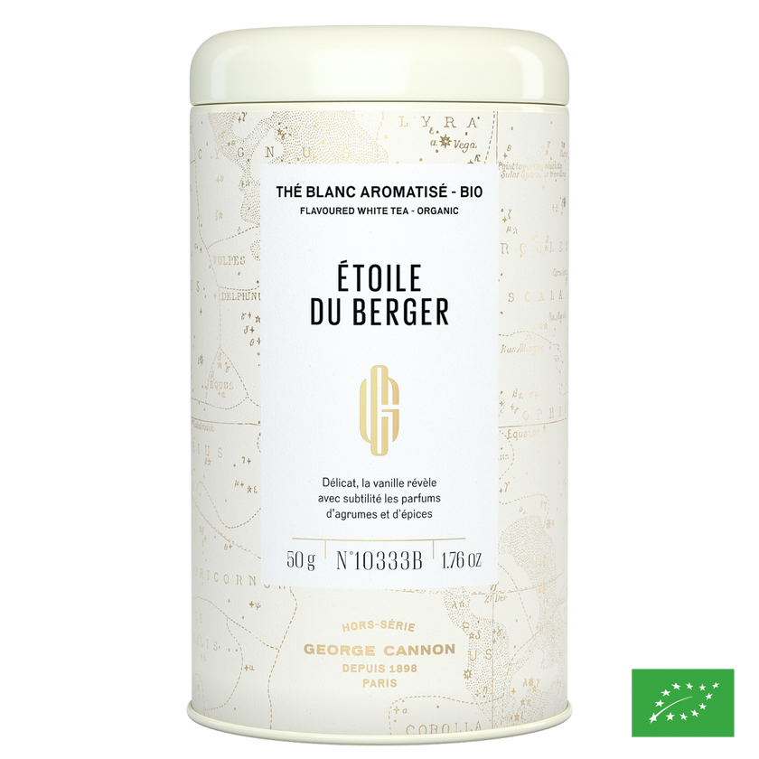 ÉTOILE DU BERGER - Thé blanc aux épices aromatisé vanille, agrumes - Bio