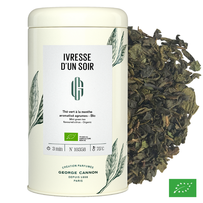 IVRESSE D'UN SOIR - Thé vert à la menthe aromatisé agrumes - Bio