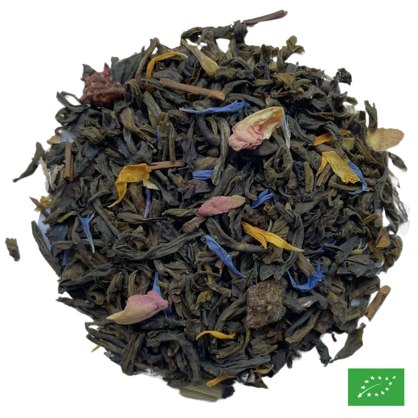 PARIS EST UNE FÊTE - Thé vert aromatisé fraise, raisin - Bio