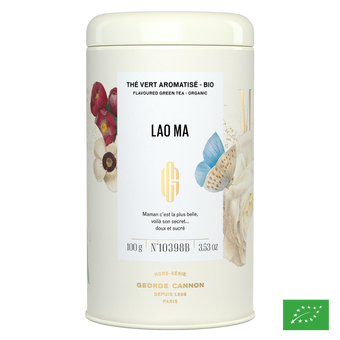 LAO MA - Thé vert aromatisé goyave, rose - Bio