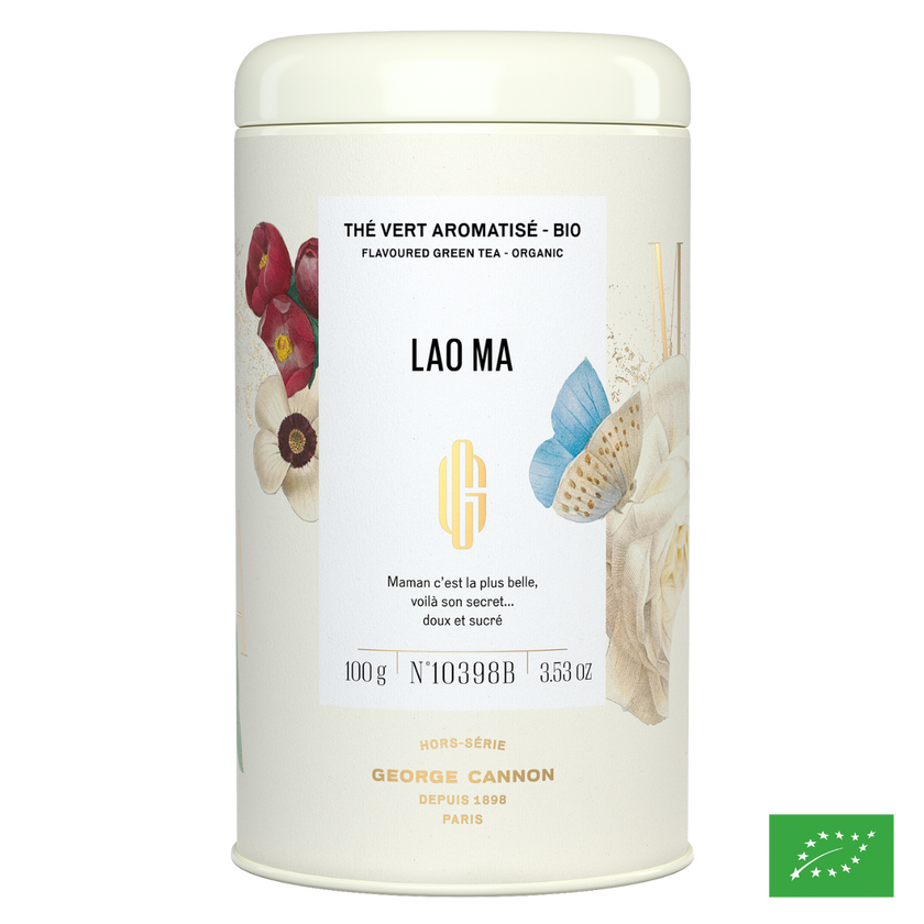 LAO MA - Thé vert aromatisé goyave, rose - Bio