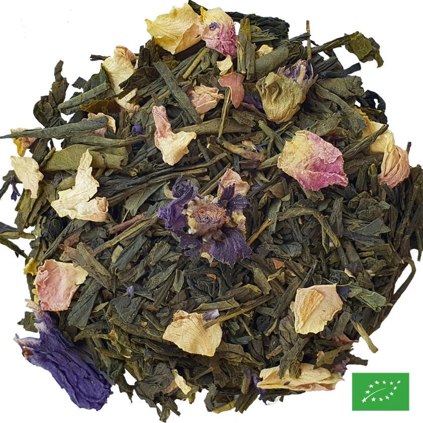 LAO MA - Thé vert aromatisé goyave, rose - Bio