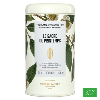LE SACRE DU PRINTEMPS - Thé blanc aromatisé fruits rouges, rose, géranium - Bio