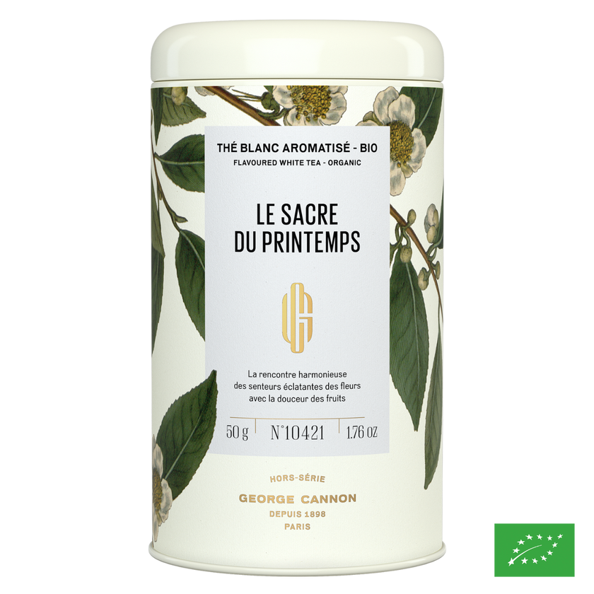 LE SACRE DU PRINTEMPS - Thé blanc aromatisé fruits rouges, rose, géranium - Bio
