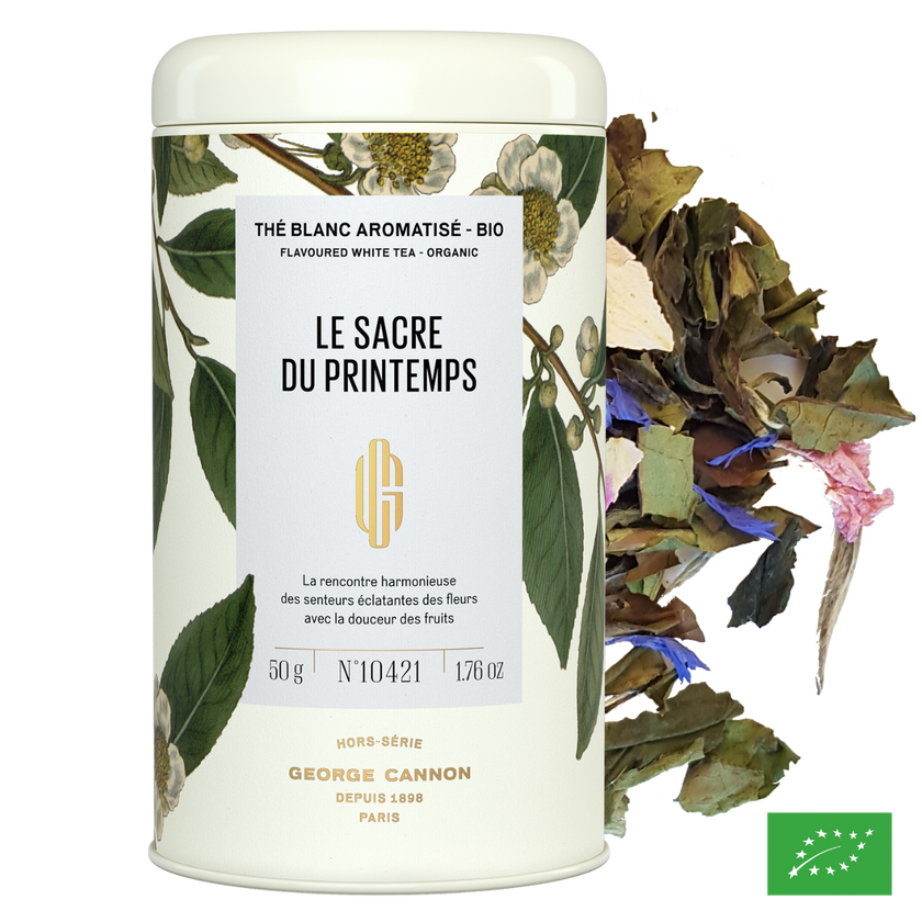 LE SACRE DU PRINTEMPS - Thé blanc aromatisé fruits rouges, rose, géranium - Bio
