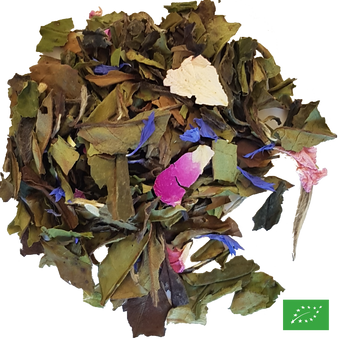 LE SACRE DU PRINTEMPS - Thé blanc aromatisé fruits rouges, rose, géranium - Bio