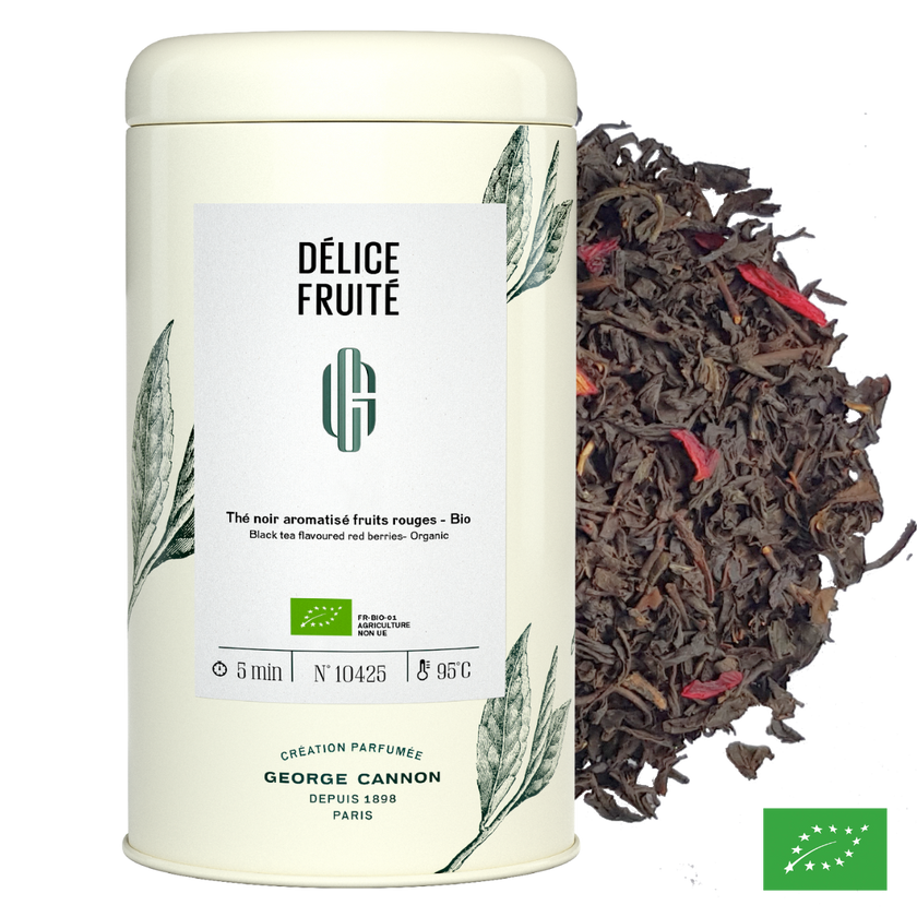 DÉLICE FRUITÉ - Thé noir aromatisé fruits rouges - Bio