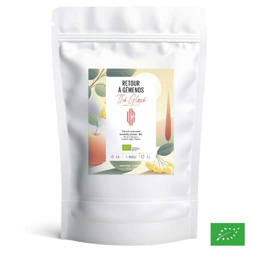 RETOUR À GÉMENOS - Thé noir glacé aromatisé mirabelle, pomme - Bio