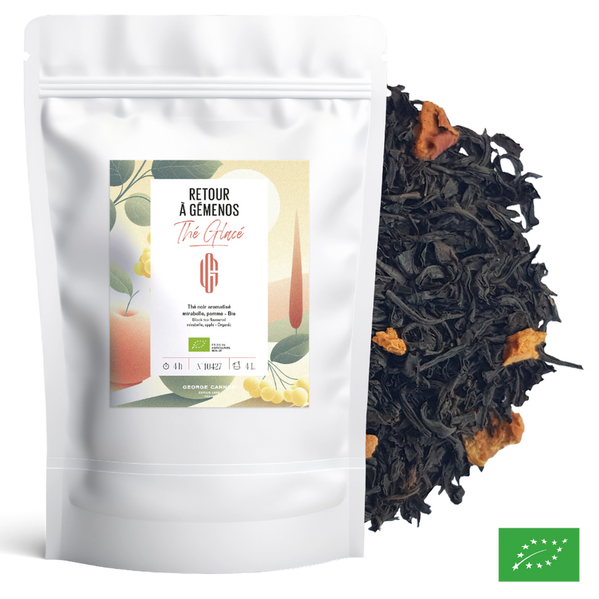 RETOUR À GÉMENOS - Thé noir glacé aromatisé mirabelle, pomme - Bio