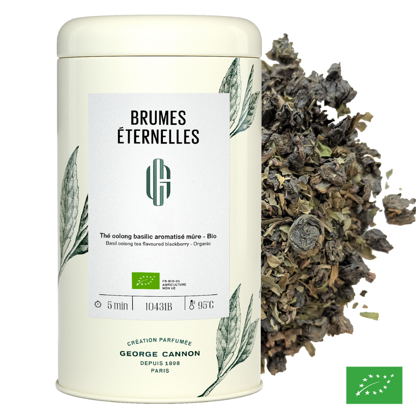 BRUMES ÉTERNELLES - Thé Oolong au basilic aromatisé mûre - Bio