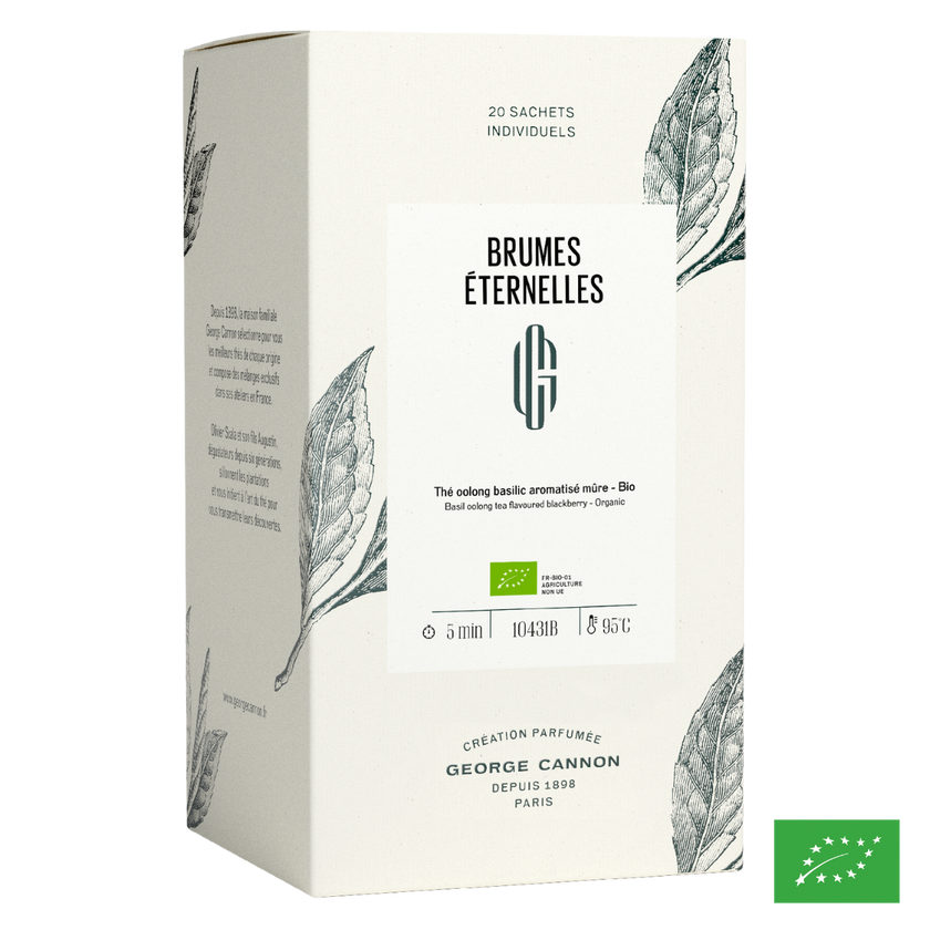 BRUMES ÉTERNELLES - Thé Oolong au basilic aromatisé mûre - Bio