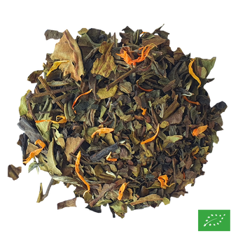 BLANC EXQUIS - Thé blanc aromatisé pêche, mirabelle - Bio