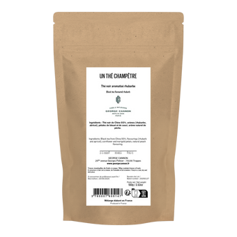 THÉ CHAMPÊTRE - Thé noir aromatisé à la rhubarbe