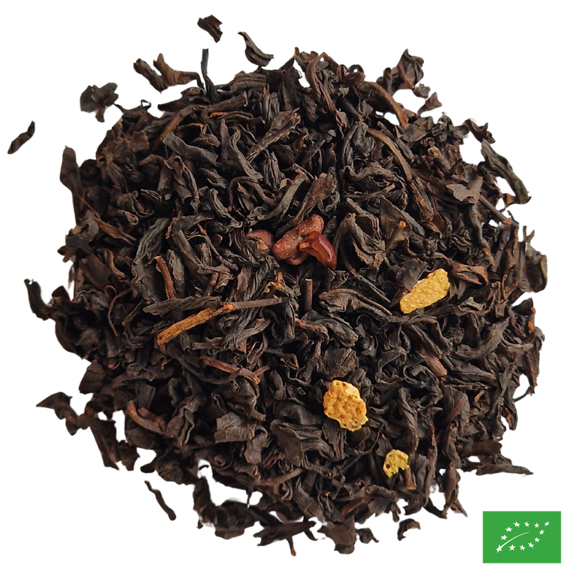 DOUCEUR CHOCOLATÉE - Thé noir aromatisé cacao, orange - Bio
