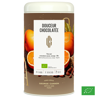 DOUCEUR CHOCOLATÉE - Thé noir aromatisé cacao, orange - Bio