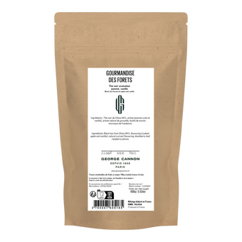 GOURMANDISE DES FORÊTS - Thé noir aromatisé pomme, vanille