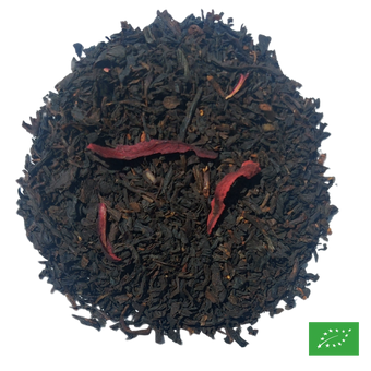 FRISSONS FRUITÉS - Thé noir aromatisé fraise, passion - Bio