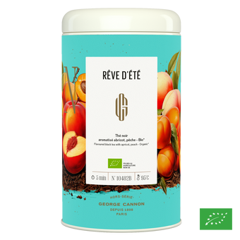 RÊVE D’ÉTÉ - Thé noir aromatisé abricot, pêche - Bio