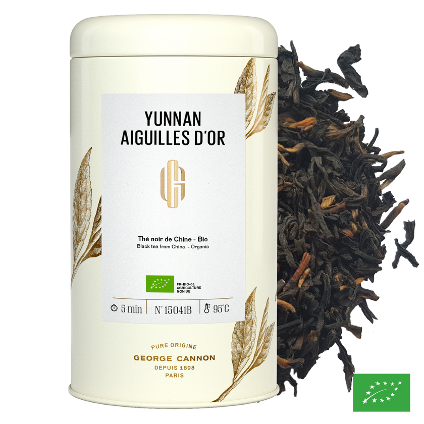 YUNNAN AIGUILLES D'OR - Thé noir de Chine - Bio