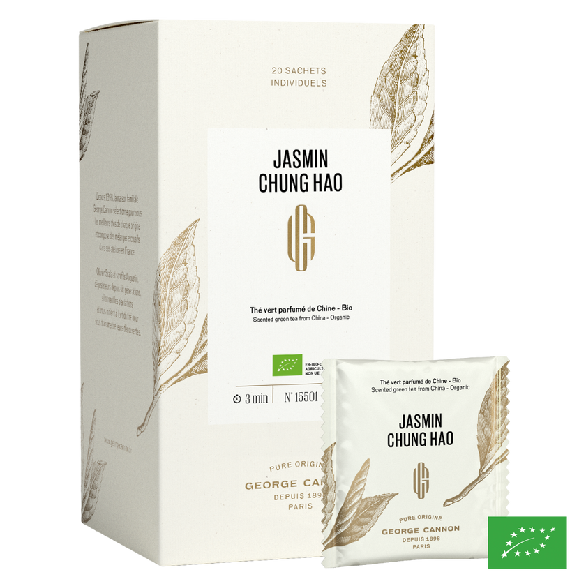 JASMIN CHUNG HAO - Thé vert parfumé de Chine - Bio