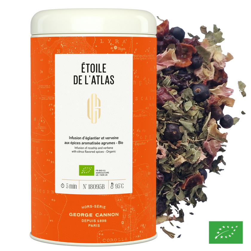 ÉTOILE DE L'ATLAS - Infusion d'églantier et verveine aux épices aromatisées agrumes - Bio