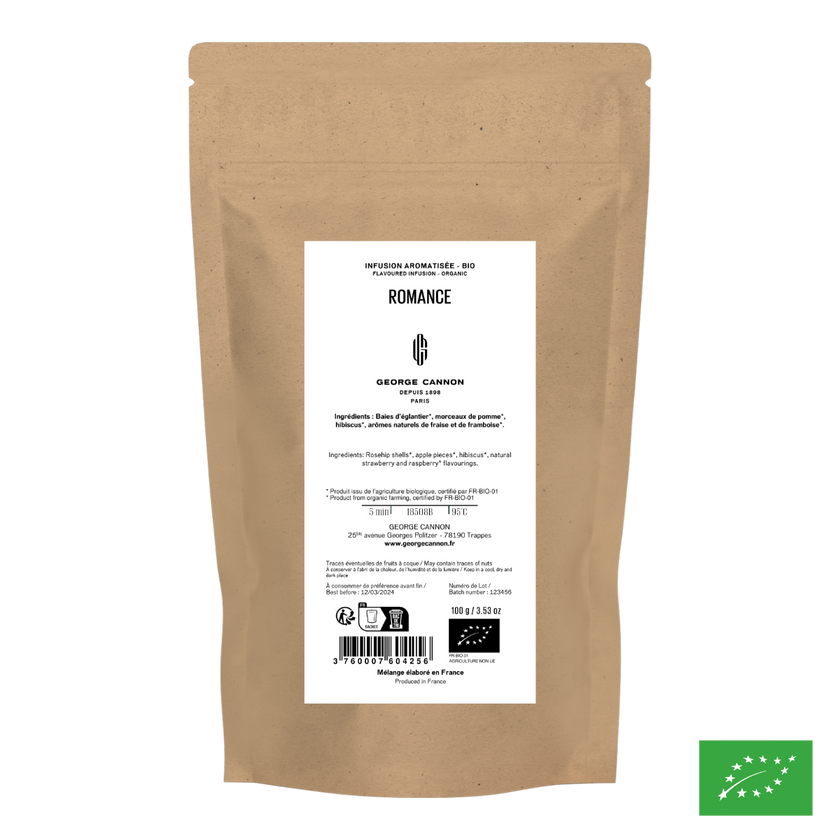 ROMANCE - Infusion d'hibiscus aromatisée fruits rouges - Bio