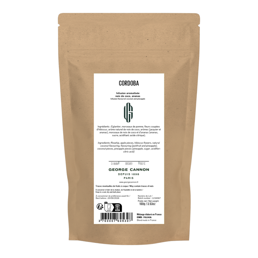 CORDOBA - Infusion aromatisée à la noix de coco et à l'ananas
