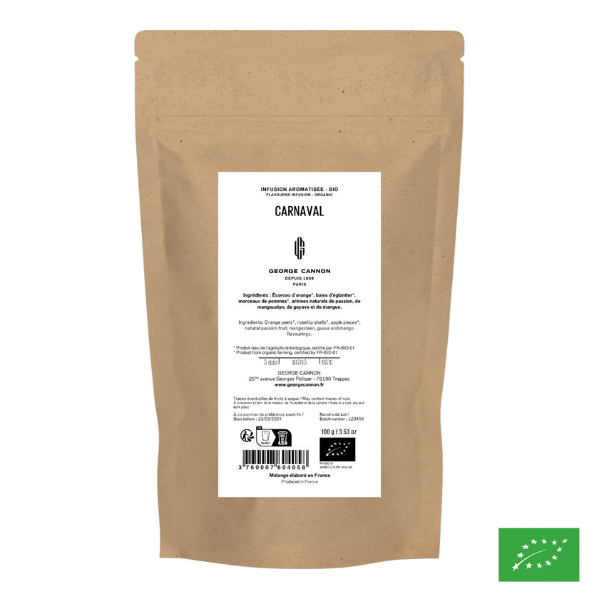 CARNAVAL - Infusion de pomme aromatisée fruits exotiques - Bio