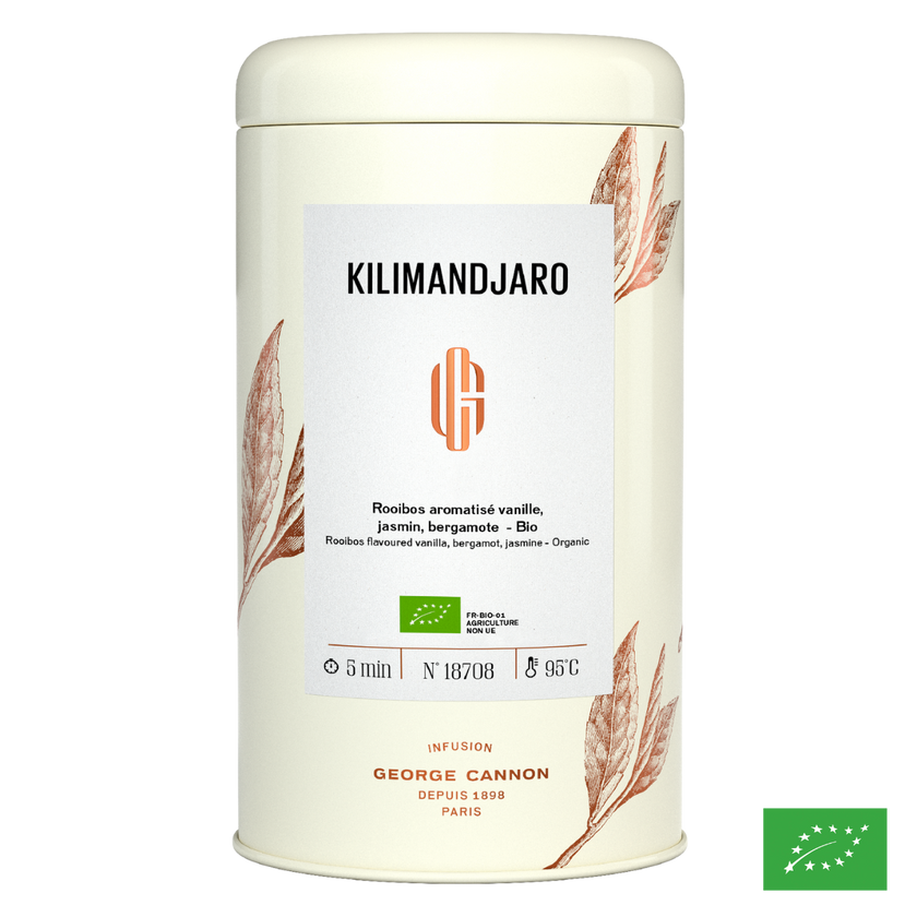 KILIMANDJARO - Rooibos aromatisé vanille, jasmin, bergamote - Bio