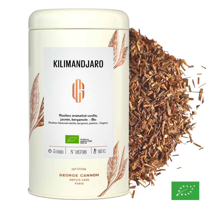 KILIMANDJARO - Rooibos aromatisé vanille, jasmin, bergamote - Bio