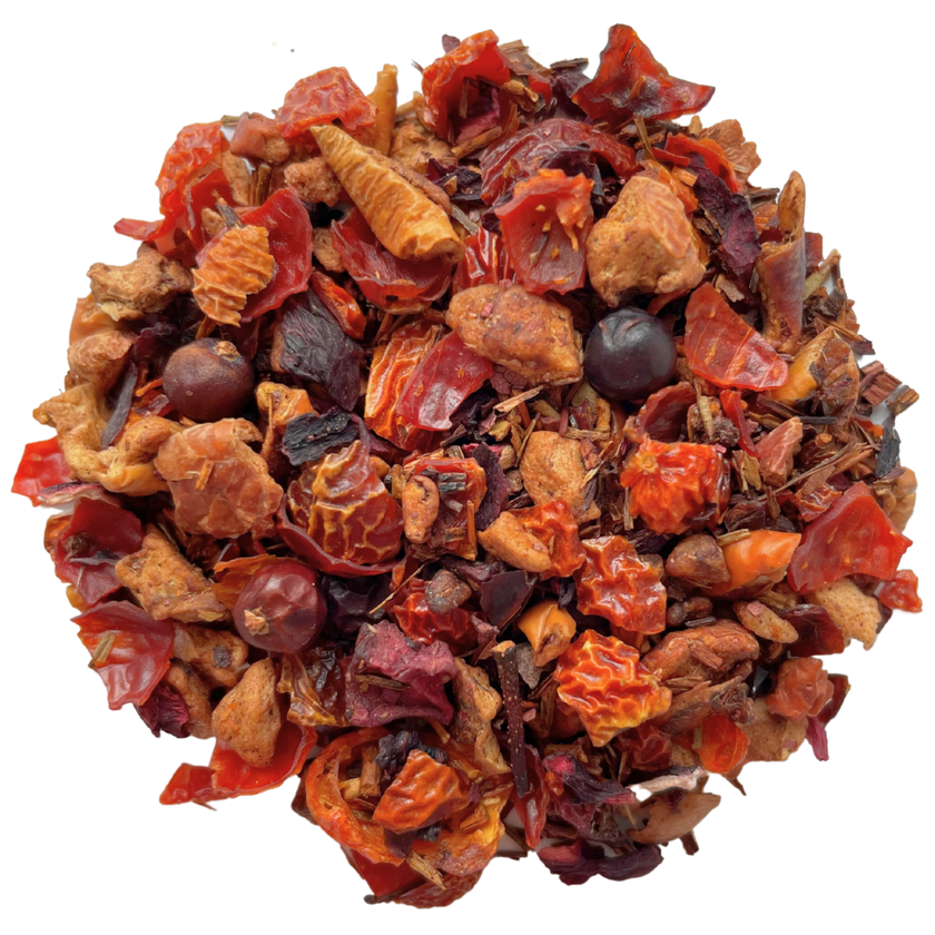 SOUVENIRS D'EN FRANCE - Infusion de pomme, d'hibiscus et betterave aromatisée aux fruits rouges