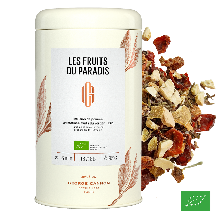 LES FRUITS DU PARADIS - Infusion de pomme aromatisée fruits du verger - Bio