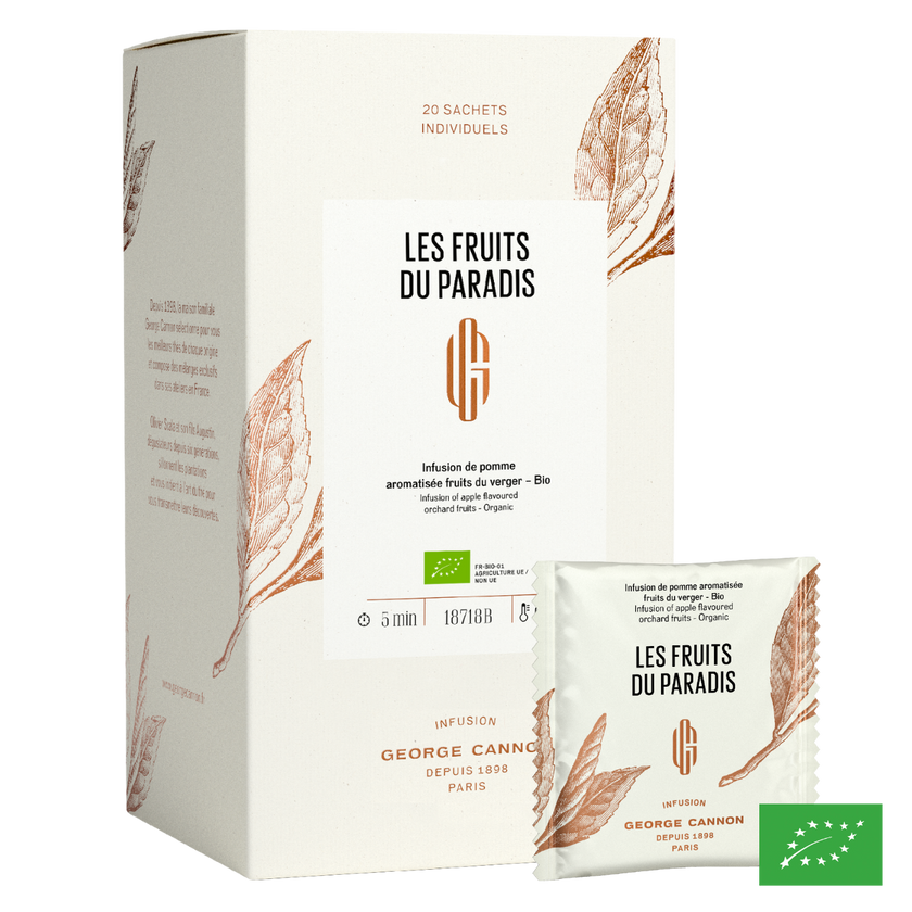 LES FRUITS DU PARADIS - Infusion de pomme aromatisée fruits du verger - Bio
