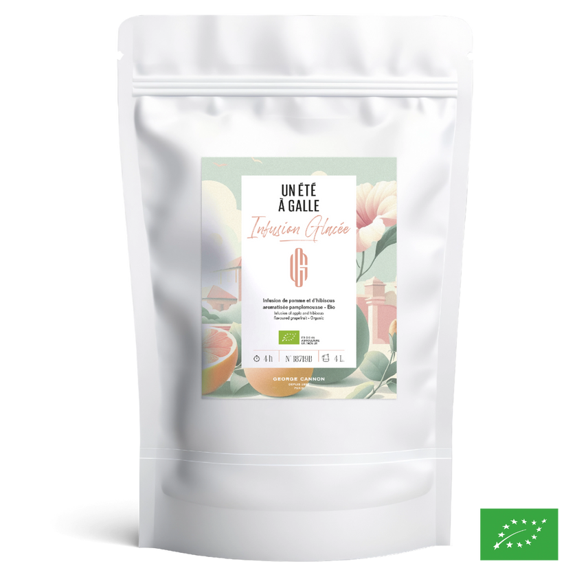 UN ÉTÉ À GALLE - Infusion glacée de pomme et d'hibiscus aromatisé pamplemousse - Bio