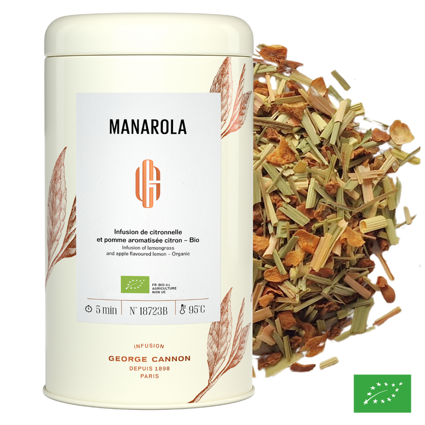 MANAROLA - Infusion de citronnelle et pomme aromatisée citron - Bio