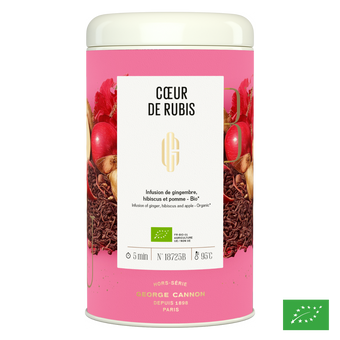 CŒUR DE RUBIS - Infusion de gingembre, hibiscus et pomme - Bio