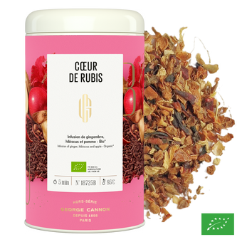 CŒUR DE RUBIS - Infusion de gingembre, hibiscus et pomme - Bio