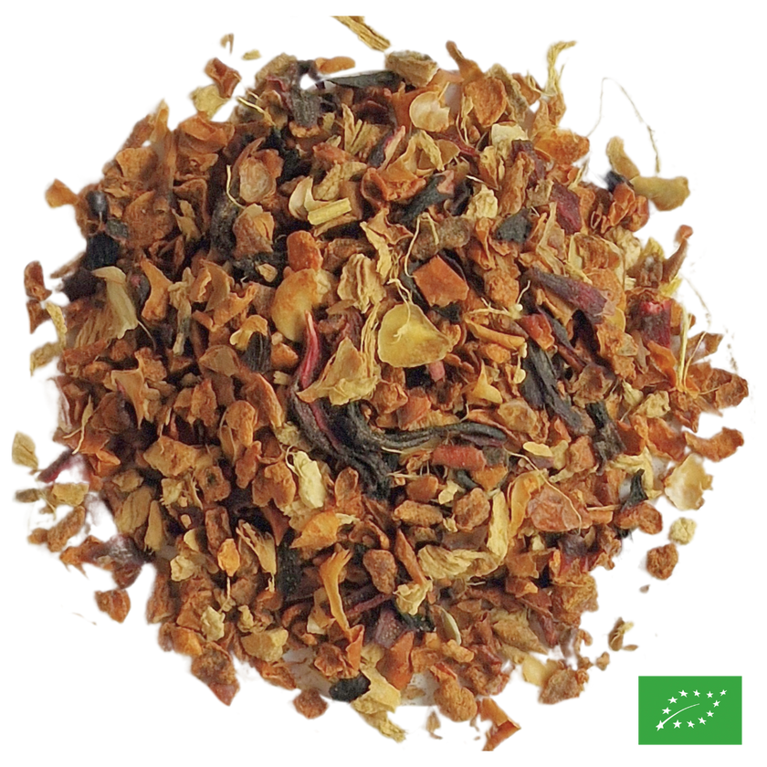 CŒUR DE RUBIS - Infusion de gingembre, hibiscus et pomme - Bio
