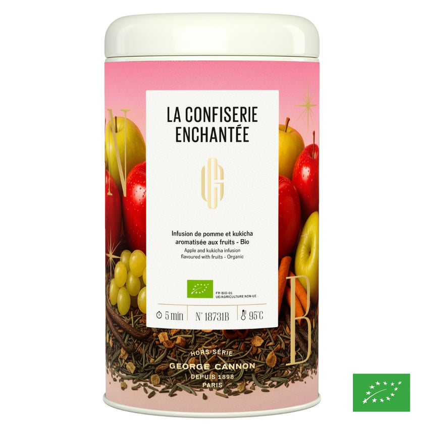 LA CONFISERIE ECHANTÉE - Infusion de pomme et Kukicha aromatisée aux fruits - Bio