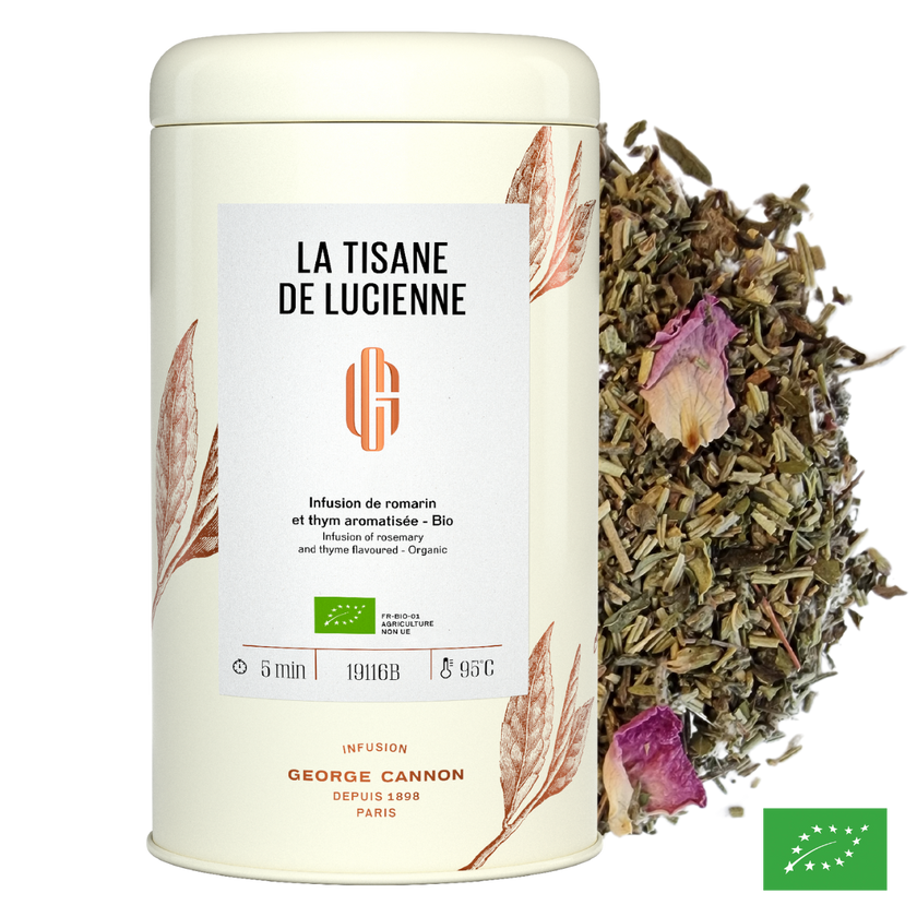 LA TISANE DE LUCIENNE - Infusion de romarin et thym aromatisée - Bio