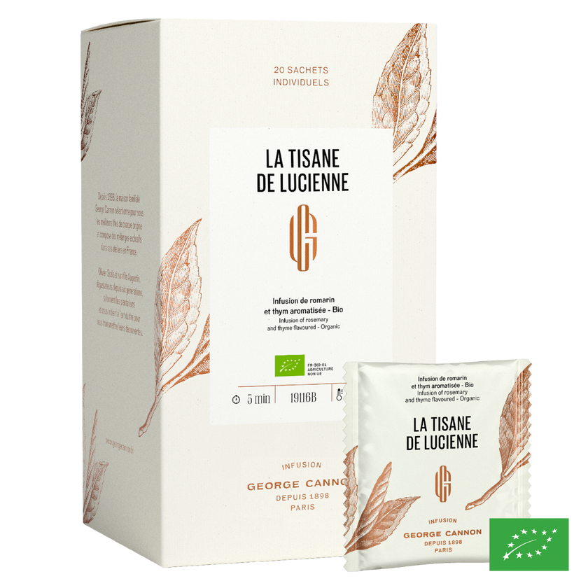 LA TISANE DE LUCIENNE - Infusion de romarin et thym aromatisée - Bio