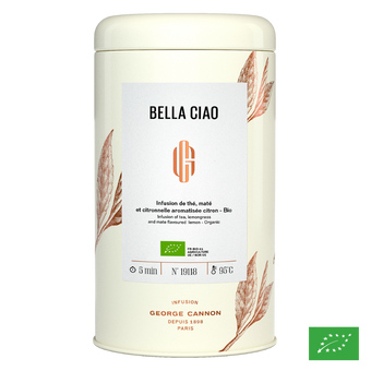BELLA CIAO - Infusion de thé, maté et citronnelle aromatisée citron - Bio