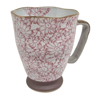 TASSE FLEURIE ROSE